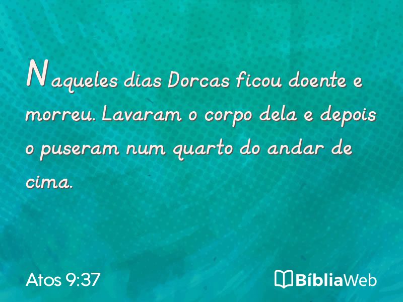 Atos 9:37 em imagem para compartilhar