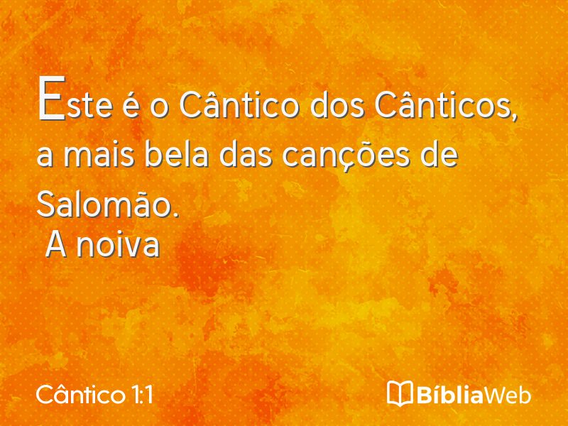 Cântico 1:1 em imagem para compartilhar