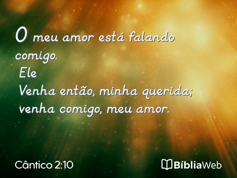 Cântico 2:10 em imagem para compartilhar
