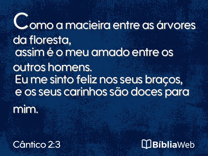 Cântico 2:3 em imagem para compartilhar