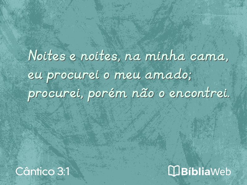 Cântico 3:1 em imagem para compartilhar