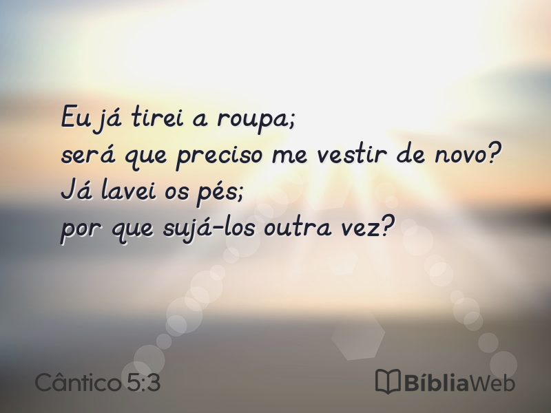 Cântico 5:3 em imagem para compartilhar