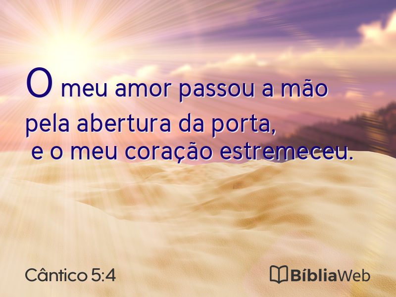 Cântico 5:4 em imagem para compartilhar