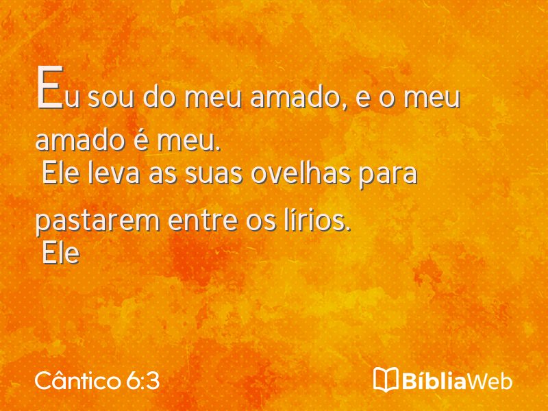 Cântico 6:3 em imagem para compartilhar