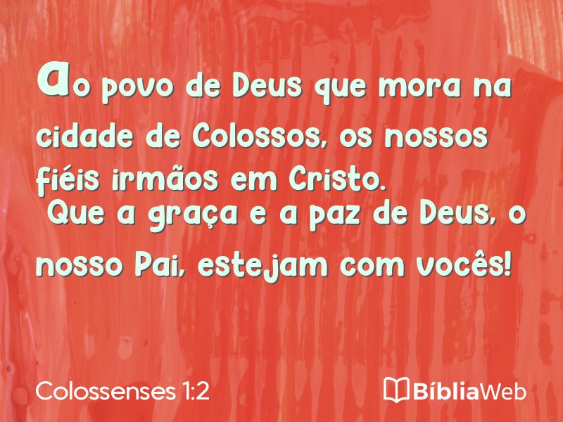Colossenses 1:2 em imagem para compartilhar