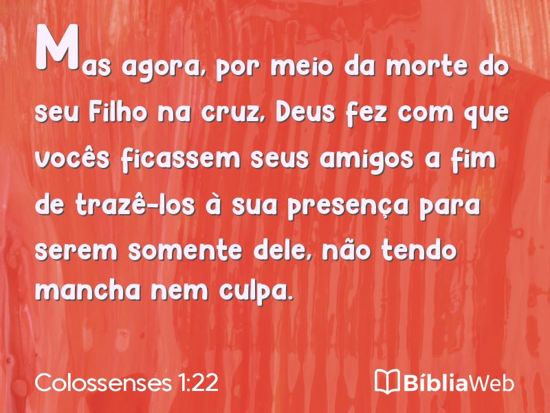 Colossenses 1:22 em imagem para compartilhar