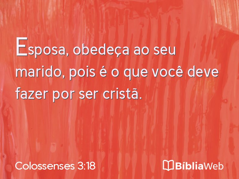Colossenses 3:18 em imagem para compartilhar