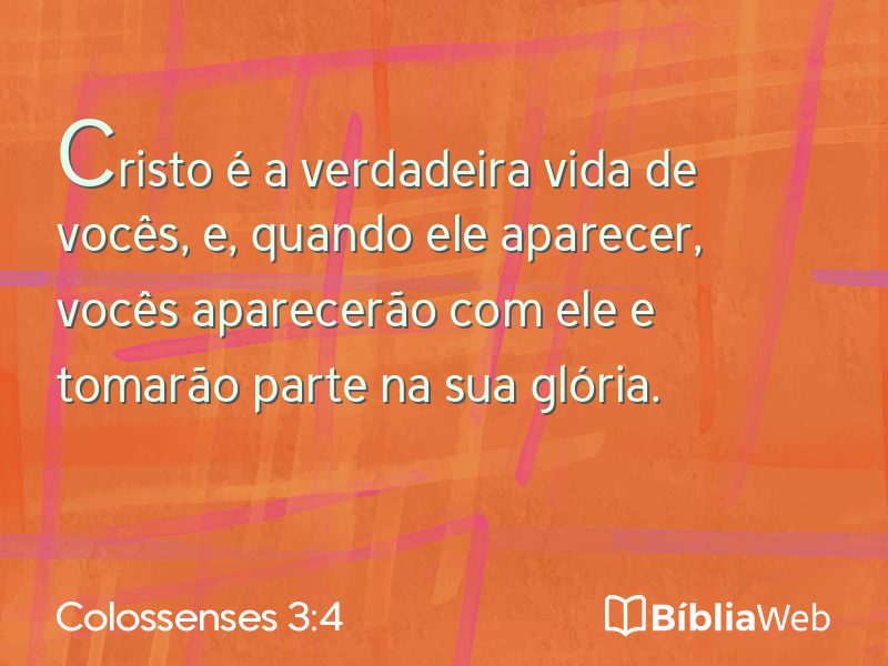 Colossenses 3:4 em imagem para compartilhar
