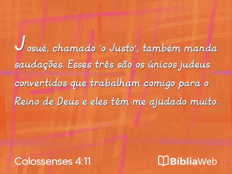 Colossenses 4:11 em imagem para compartilhar