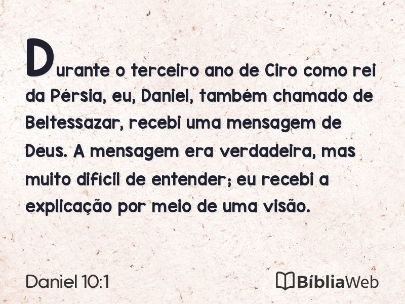 Daniel 10:1 em imagem para compartilhar