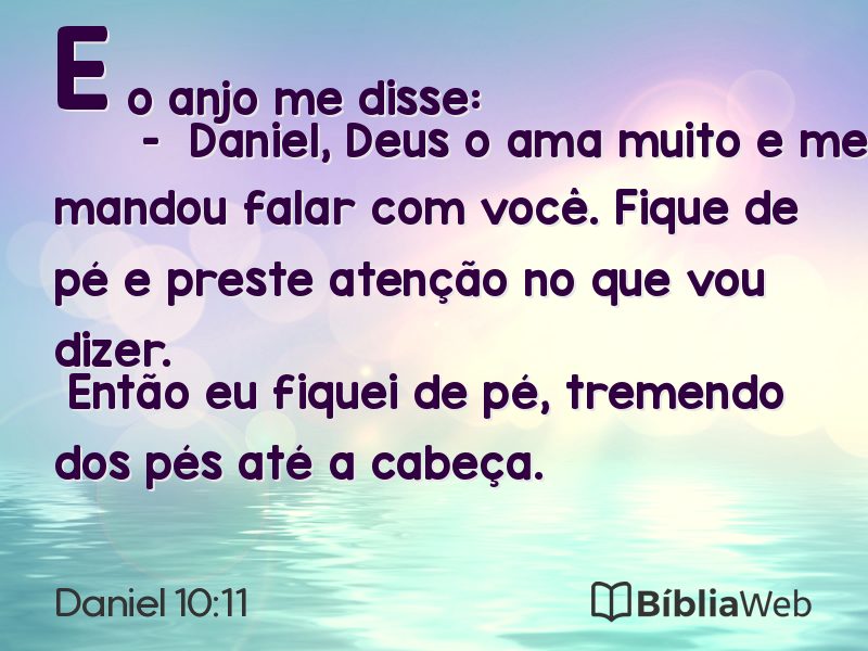 Daniel 10:11 em imagem para compartilhar