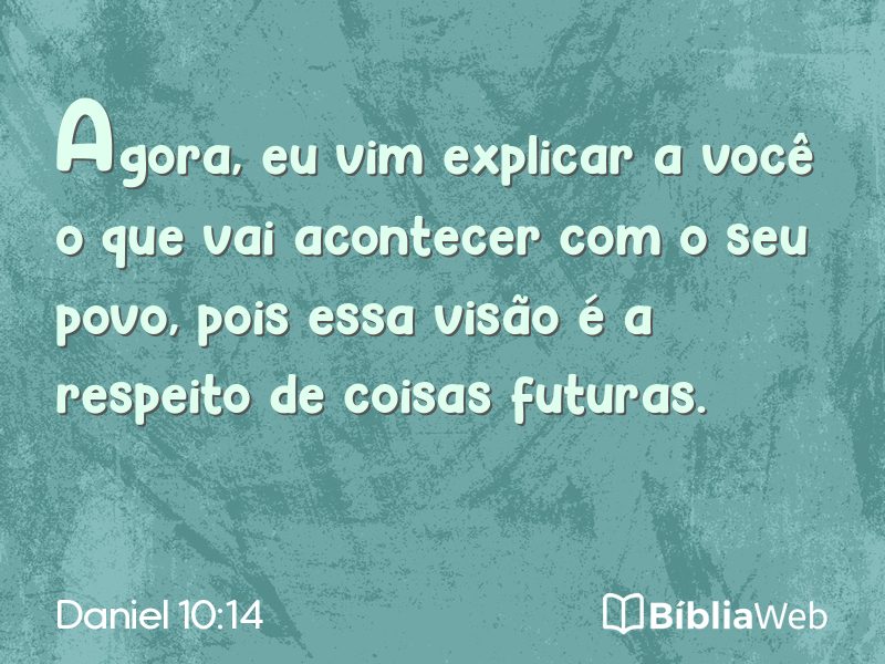 Daniel 10:14 em imagem para compartilhar