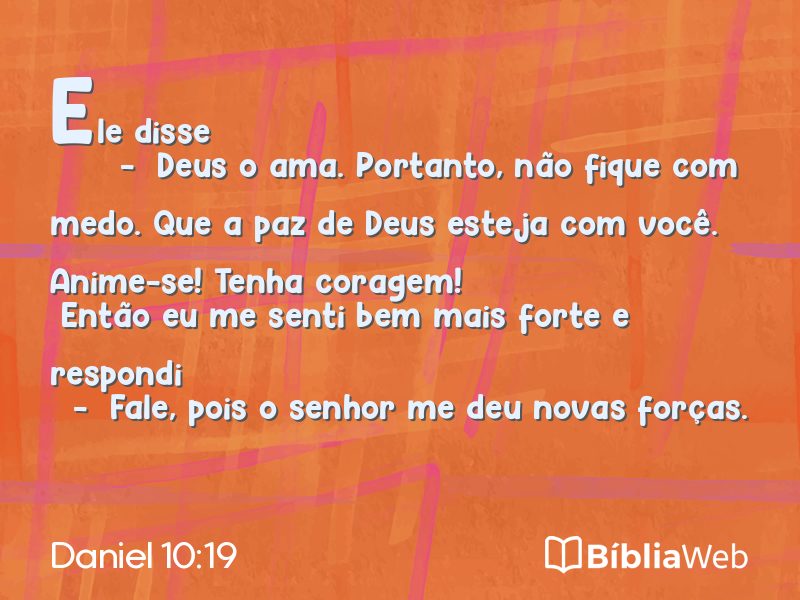 Daniel 10:19 em imagem para compartilhar
