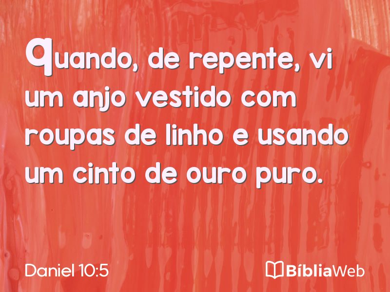 Daniel 10:5 em imagem para compartilhar
