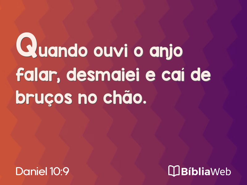 Daniel 10:9 em imagem para compartilhar