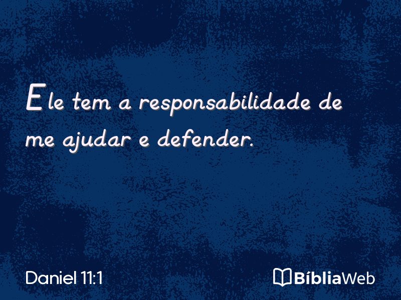 Daniel 11:1 em imagem para compartilhar