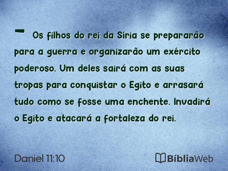 Daniel 11:10 em imagem para compartilhar