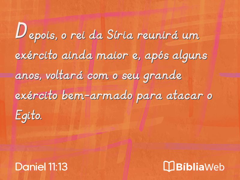 Daniel 11:13 em imagem para compartilhar