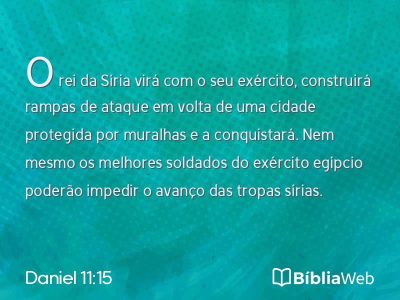 Daniel 11:15 em imagem para compartilhar