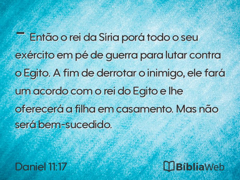 Daniel 11:17 em imagem para compartilhar