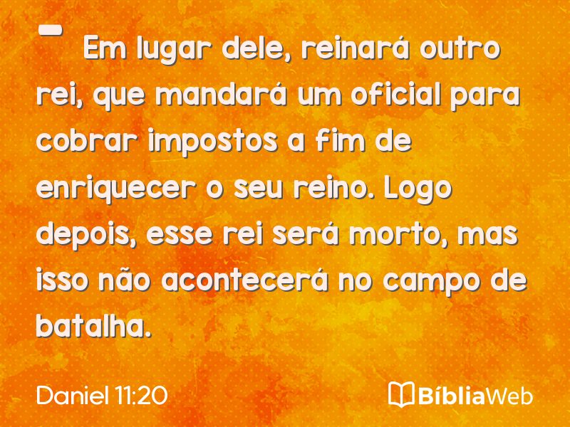 Daniel 11:20 em imagem para compartilhar