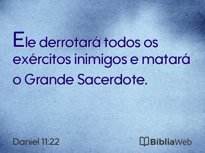 Daniel 11:22 em imagem para compartilhar