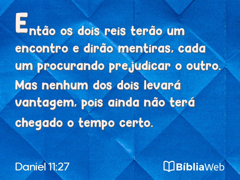Daniel 11:27 em imagem para compartilhar