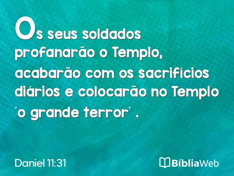 Daniel 11:31 em imagem para compartilhar