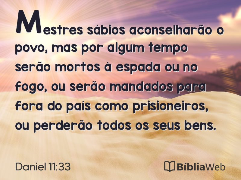 Daniel 11:33 em imagem para compartilhar
