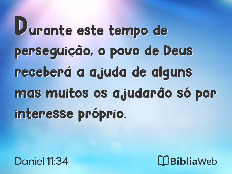 Daniel 11:34 em imagem para compartilhar