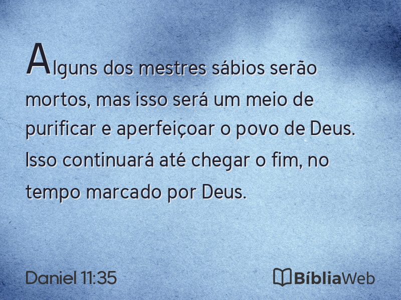 Daniel 11:35 em imagem para compartilhar