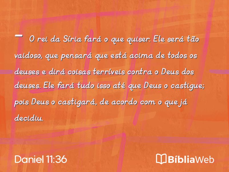 Daniel 11:36 em imagem para compartilhar