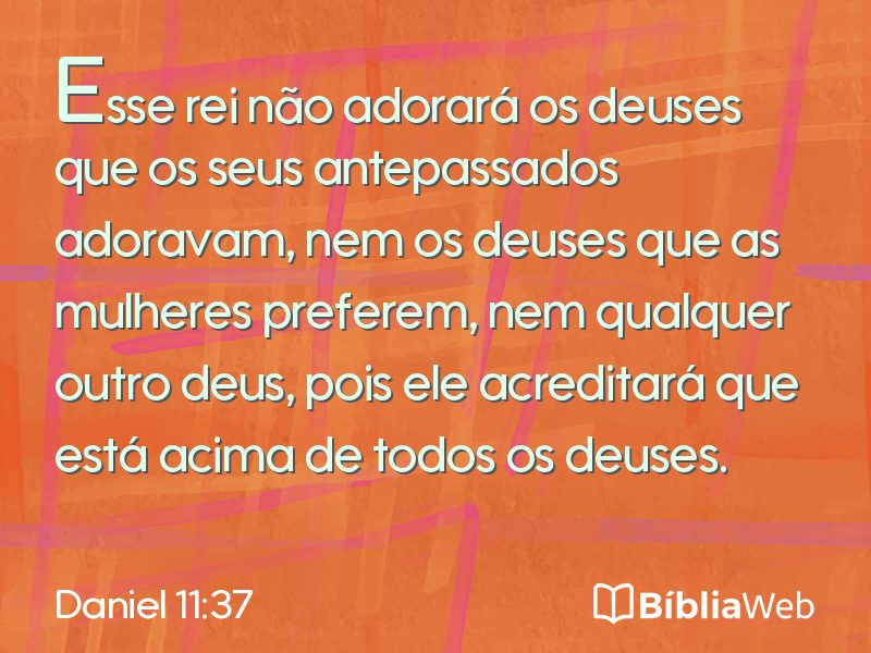 Daniel 11:37 em imagem para compartilhar