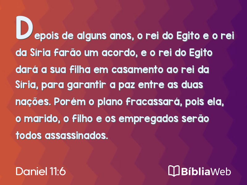 Daniel 11:6 em imagem para compartilhar