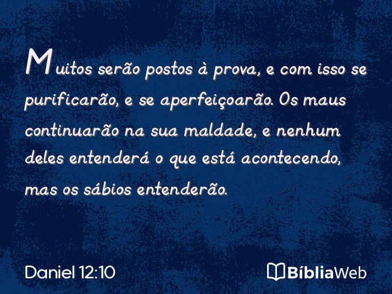 Daniel 12:10 em imagem para compartilhar