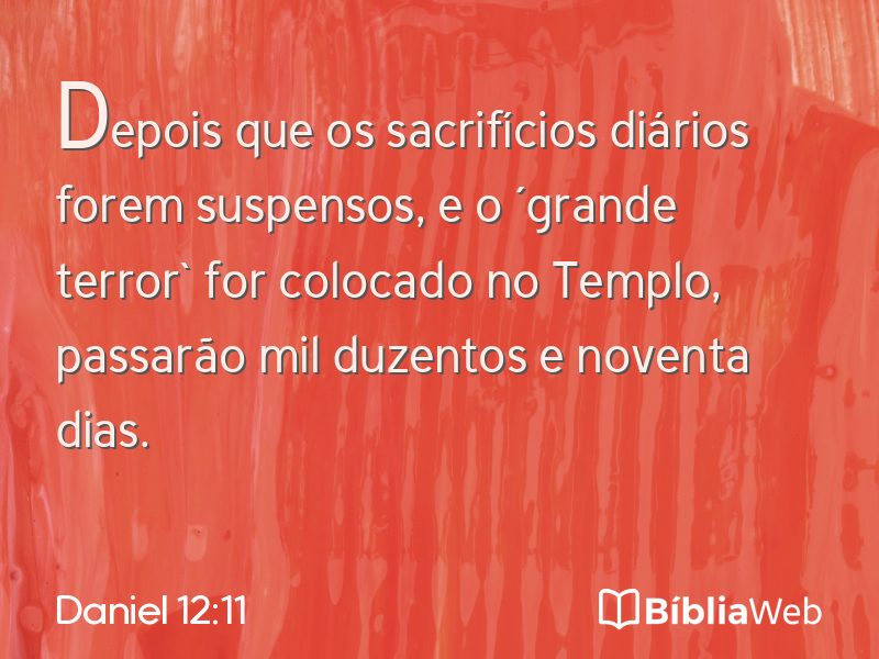Daniel 12:11 em imagem para compartilhar