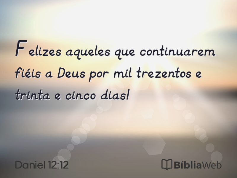 Daniel 12:12 em imagem para compartilhar