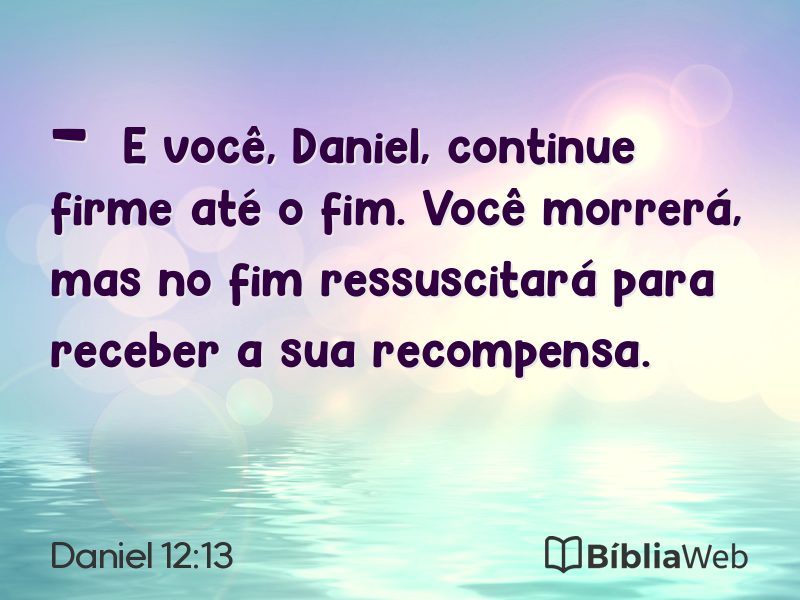 Daniel 12:13 em imagem para compartilhar