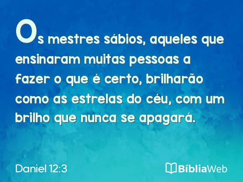 Daniel 12:3 em imagem para compartilhar