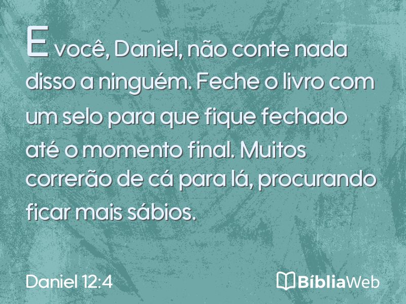 Daniel 12:4 em imagem para compartilhar