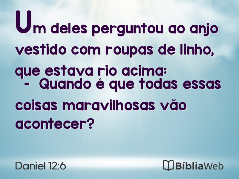 Daniel 12:6 em imagem para compartilhar