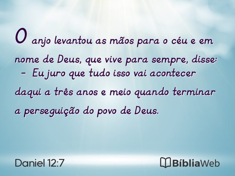 Daniel 12:7 em imagem para compartilhar