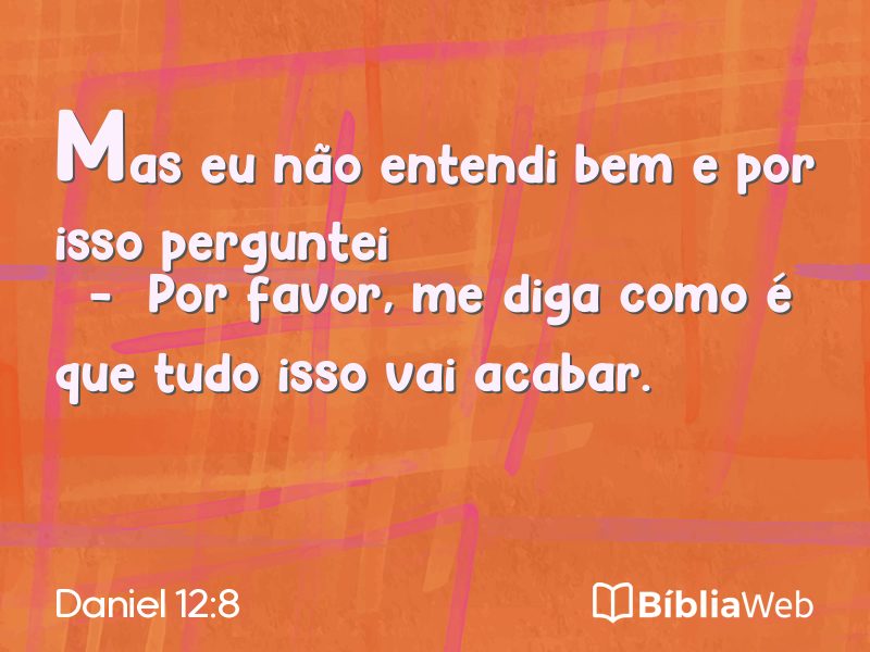 Daniel 12:8 em imagem para compartilhar