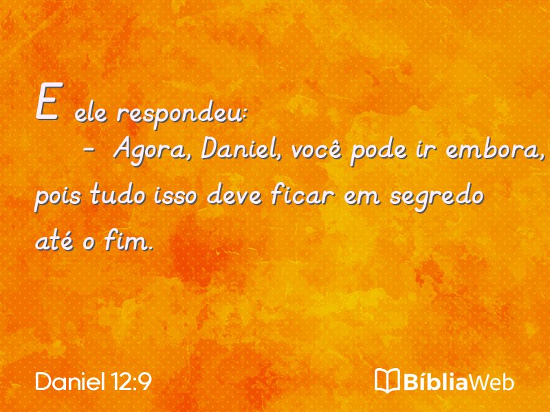 Daniel 12:9 em imagem para compartilhar