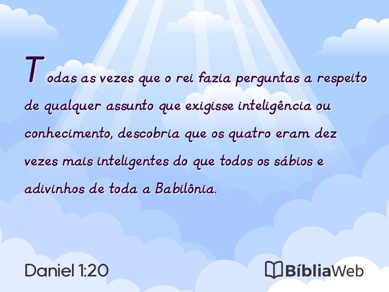 Daniel 1:20 em imagem para compartilhar