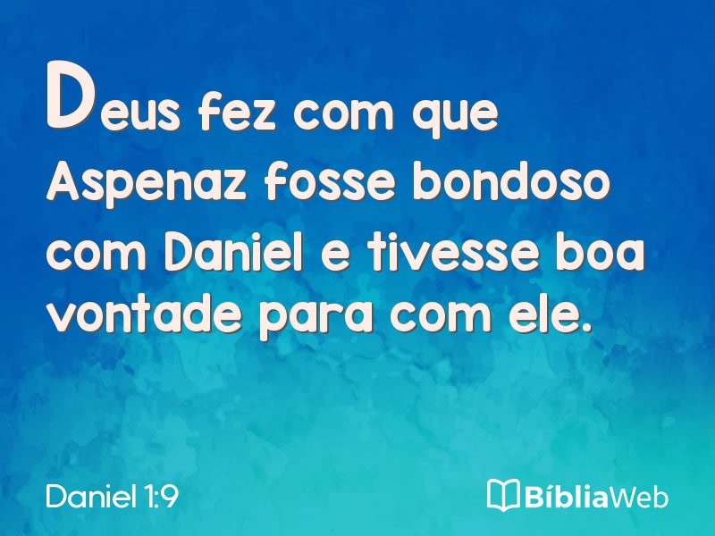Daniel 1:9 em imagem para compartilhar