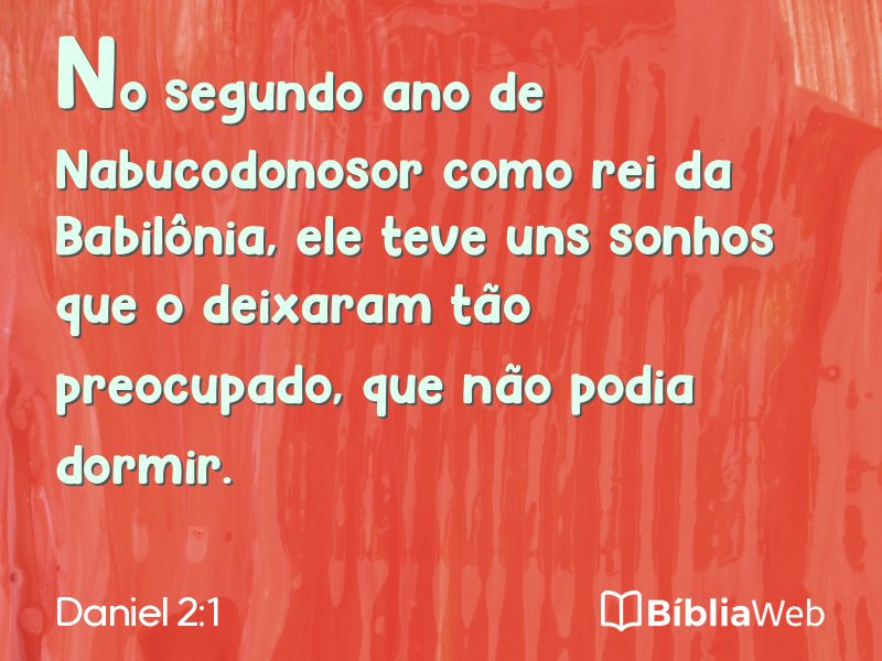 Daniel 2:1 em imagem para compartilhar