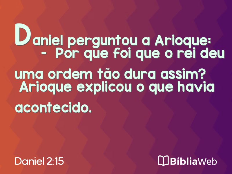 Daniel 2:15 em imagem para compartilhar