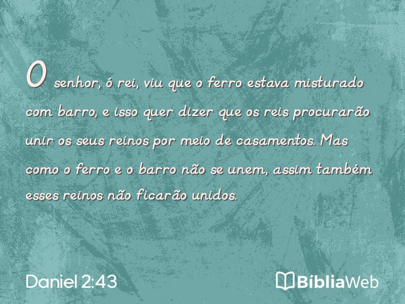 Daniel 2:43 em imagem para compartilhar