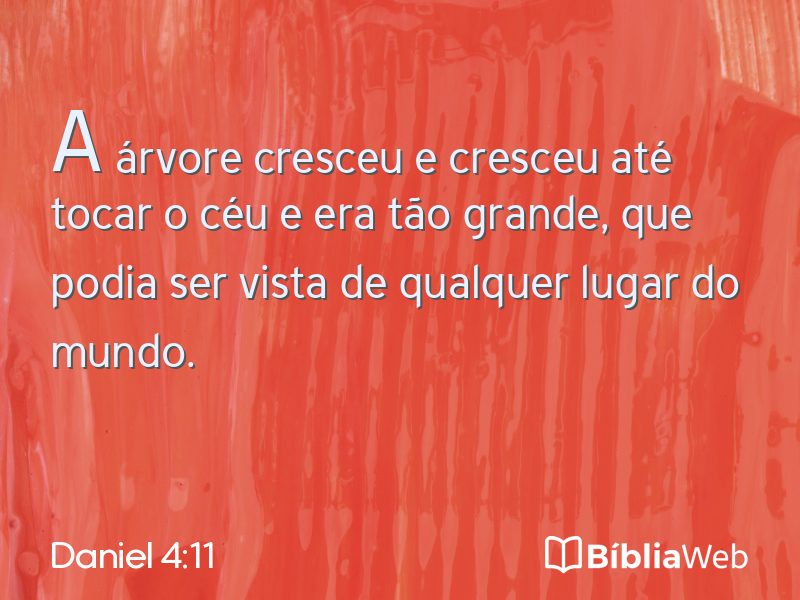 Daniel 4:11 em imagem para compartilhar